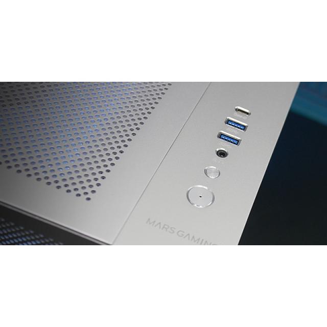Mars Gaming - MC-NOVA2, Caja Gaming Custom XXL E-ATX, Doble Cristal Templado Continuo Sin Marco, Soporte Completo Refrigeración