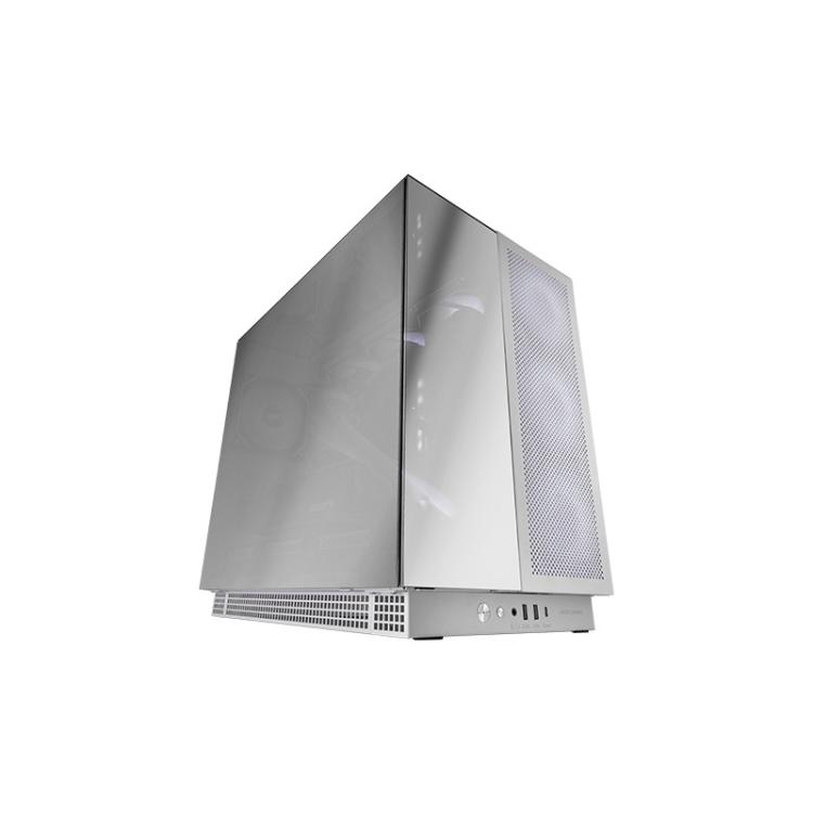 Mars Gaming - MC-NOVA3, Caja Gaming Custom XXL E-ATX, Tripe Cristal Cromado Continuo Sin Marco, Soporte Completo Refrigeración L