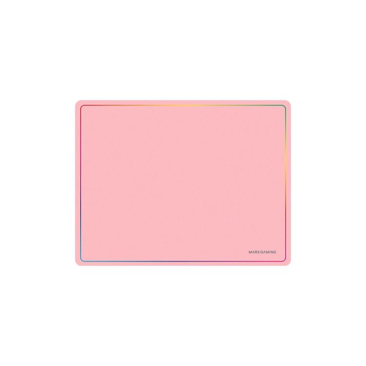 Mars Gaming - MMP124, Alfombrilla Gaming 360x260mm, Diseño de Bordes Rainbow, Base Antideslizante de Caucho Natural, S - MMP124P