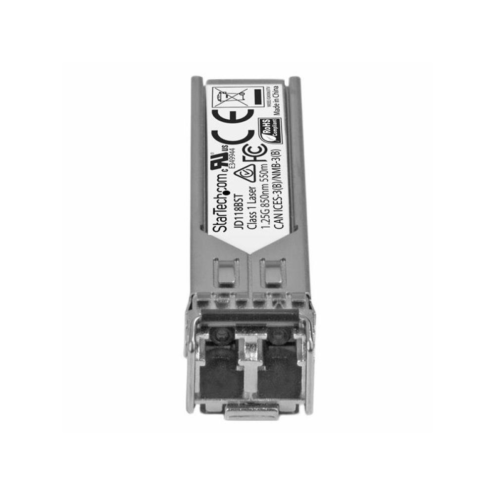 StarTech.com - Módulo Transceptor SFP Compatible con HPE JD118B - 1000BASE-SX - Fibra Óptica Multimodo de 1GbE - SFP Ethernet Gi