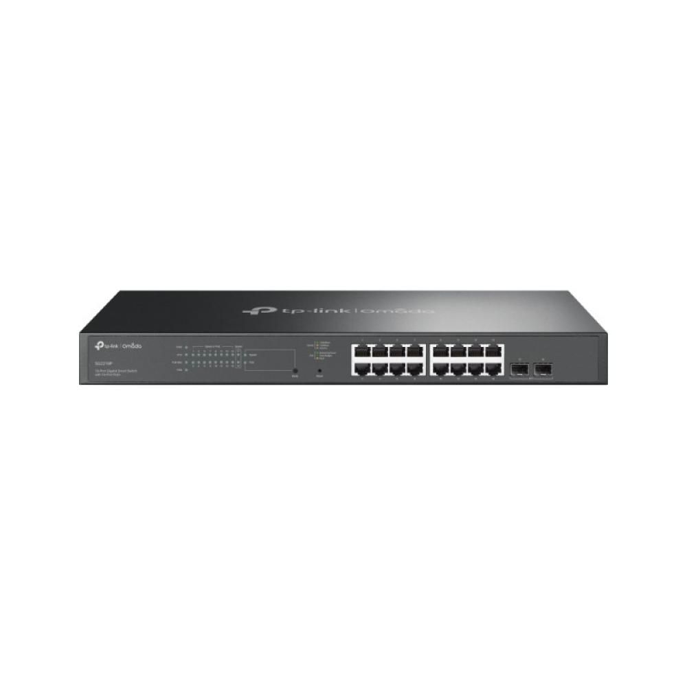 TP-Link - Omada SG2218P switch Gestionado L2/L2+ Gigabit Ethernet (10/100/1000) Energía sobre Ethernet (PoE) 1U Negro