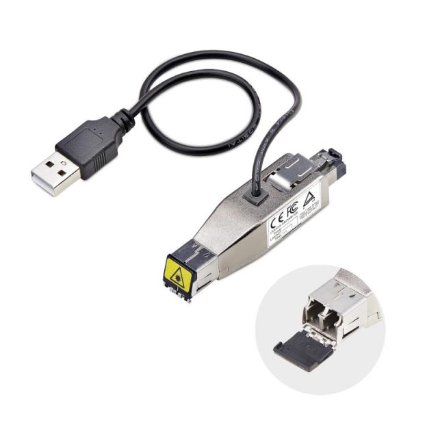 StarTech.com - Mini Conversor de Medios de Fibra Óptica Gigabit a Ethernet RJ45 - de Fibra Monomodo (10km) o Multimodo (800m) -