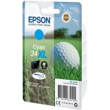 Epson - Golf ball Singlepack Cyan 34XL DURABrite Ultra Ink