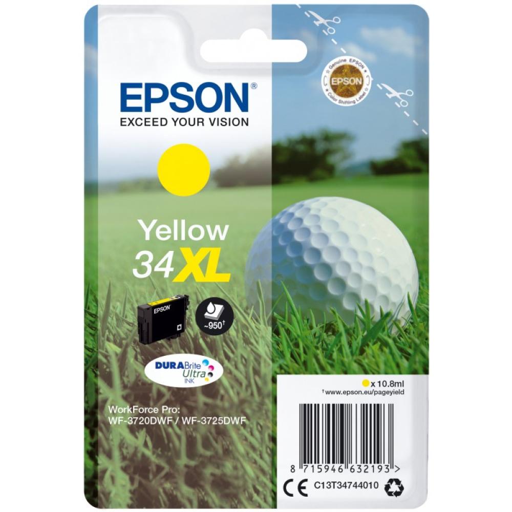 Epson - Golf ball Singlepack Yellow 34XL DURABrite Ultra Ink