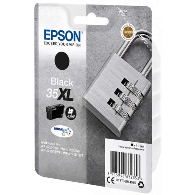 Epson - Padlock Singlepack Black 35XL DURABrite Ultra Ink