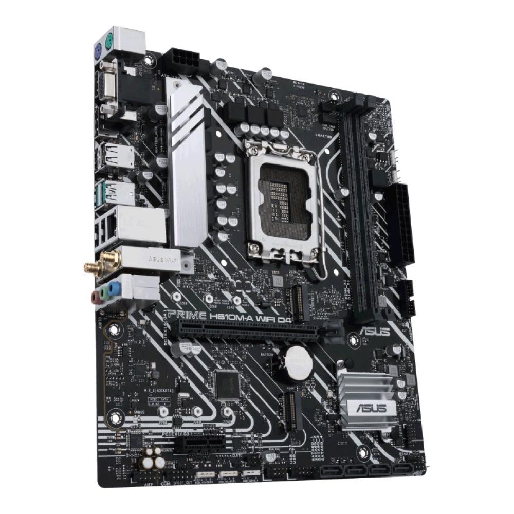 ASUS - PRIME H610M-A WIFI D4 Intel H610 LGA 1700 micro ATX