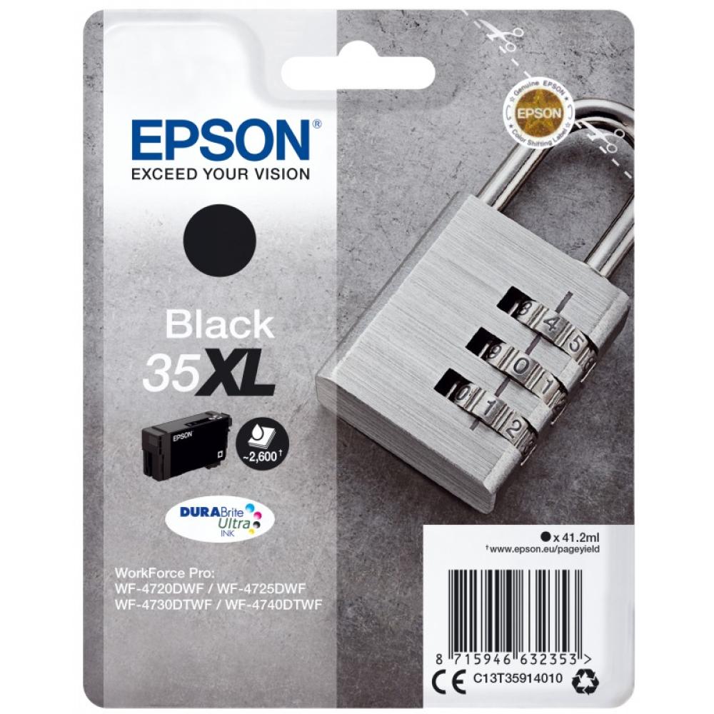 Epson - Padlock Singlepack Black 35XL DURABrite Ultra Ink