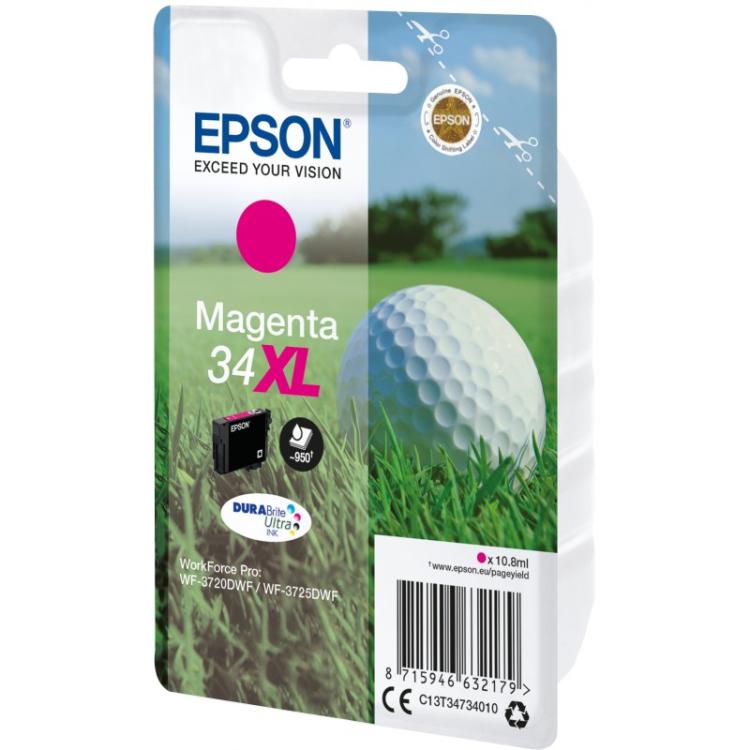 Epson - Golf ball Singlepack Magenta 34XL DURABrite Ultra Ink