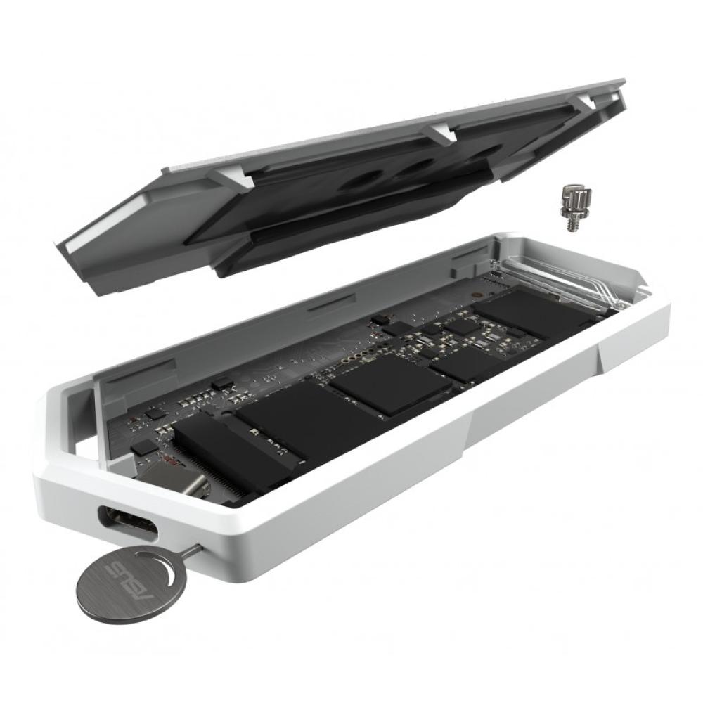ASUS - ROG Strix Arion White Edition Caja externa para unidad de estado sólido (SSD) Blanco M.2