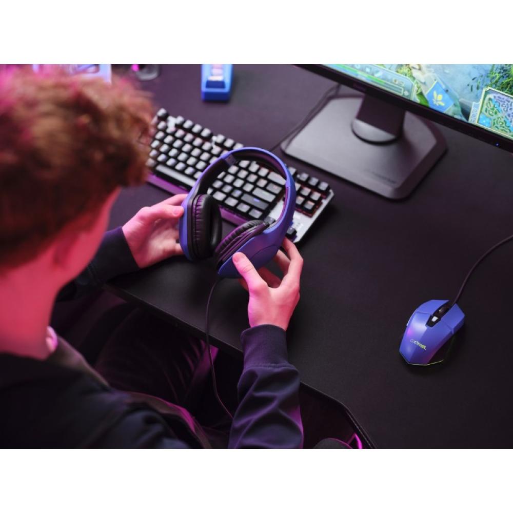 Trust - GXT 415B Zirox Auriculares Alámbrico Diadema Juego Azul