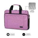SUBBLIM - Maletín Ordenador Air Padding Laptop bag 15,6" Rosa