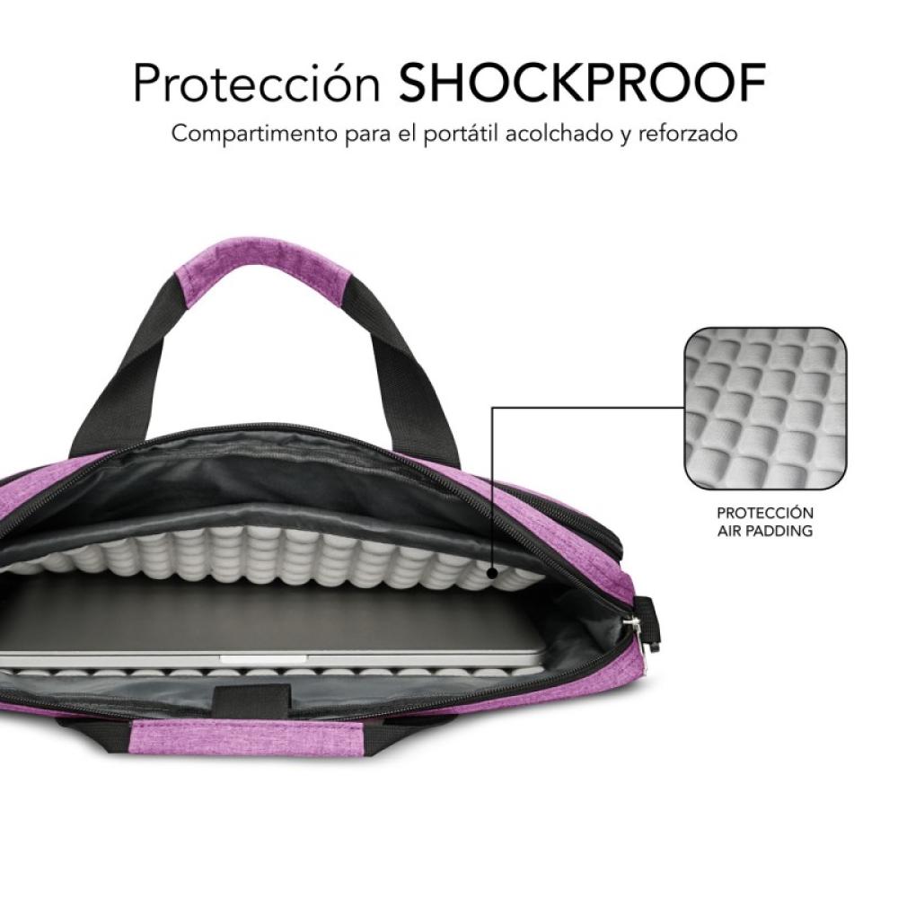 SUBBLIM - Maletín Ordenador Air Padding Laptop bag 15,6" Rosa