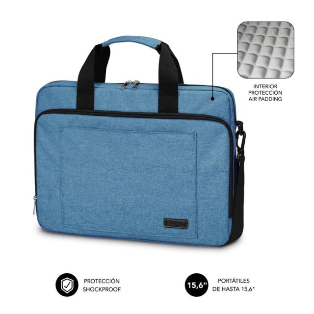 SUBBLIM - Maletín Ordenador Air Padding Laptop bag 15,6" Azul