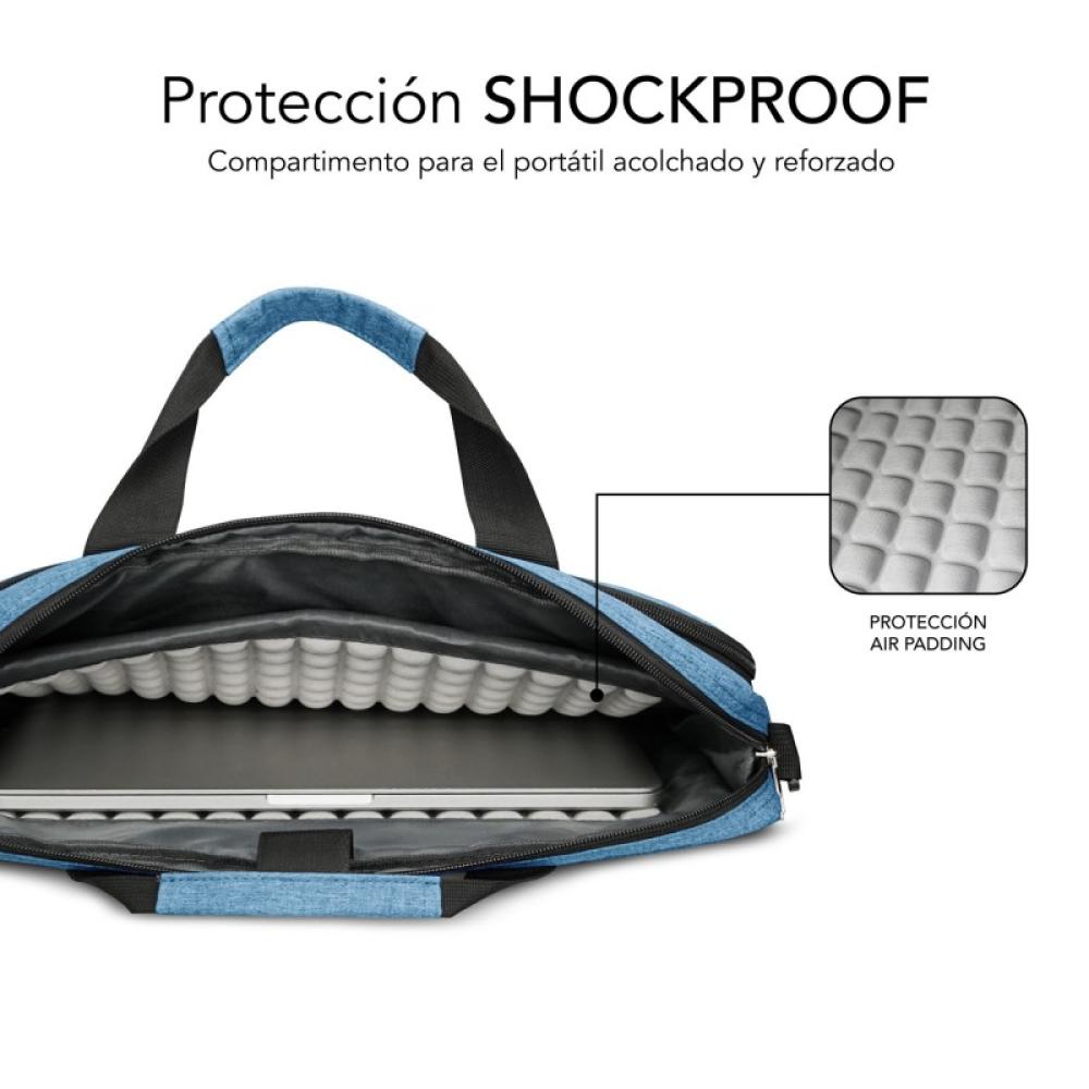 SUBBLIM - Maletín Ordenador Air Padding Laptop bag 15,6" Azul