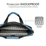 SUBBLIM - Maletín Ordenador Air Padding Laptop bag 15,6" Azul