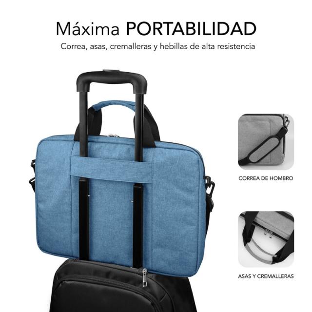 SUBBLIM - Maletín Ordenador Air Padding Laptop bag 15,6" Azul