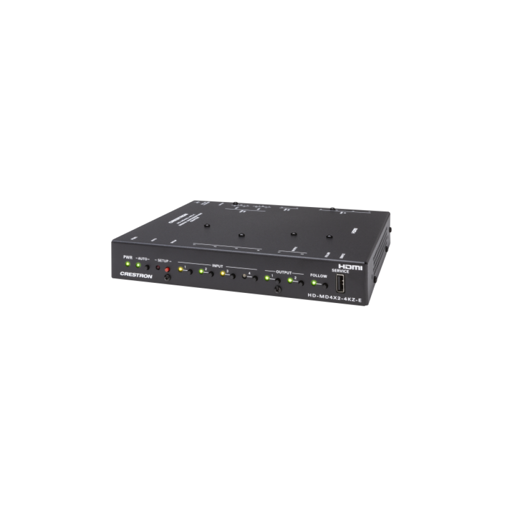 Crestron - CRESTRON 4X2 4K60 4:4:4 HDR AV SWITCHER (HD-MD4X2-4KZ-E) 6511307