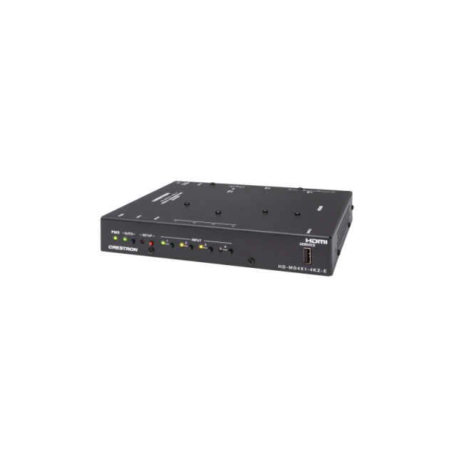 Crestron - CRESTRON 4X1 4K60 4:4:4 HDR AV SWITCHER (HD-MD4X1-4KZ-E) 6511306