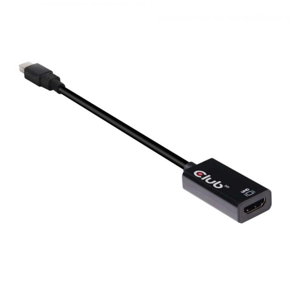 CLUB3D - Mini DisplayPort 1.4 a HDMI 2.0b HDR Adpatador Activo