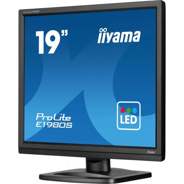 iiyama - ProLite E1980S-B1 pantalla para PC 48,3 cm (19") 1280 x 1024 Pixeles VGA LED Negro