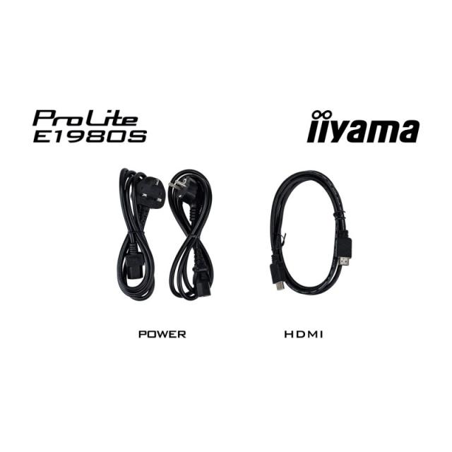iiyama - ProLite E1980S-B1 pantalla para PC 48,3 cm (19") 1280 x 1024 Pixeles VGA LED Negro