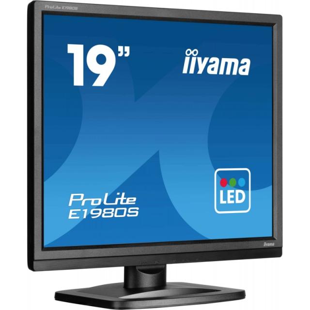 iiyama - ProLite E1980S-B1 pantalla para PC 48,3 cm (19") 1280 x 1024 Pixeles VGA LED Negro