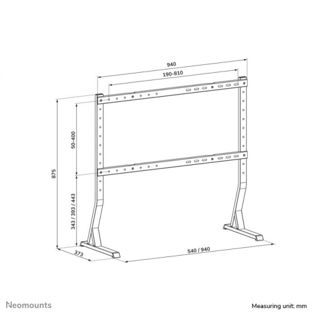 Neomounts - DS45-430BL18 Soporte da mesa para TV 45-90"