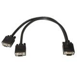 AISENS - A113-0081 cable VGA 0,45 m VGA (D-Sub) 2 x VGA (D-Sub) Negro