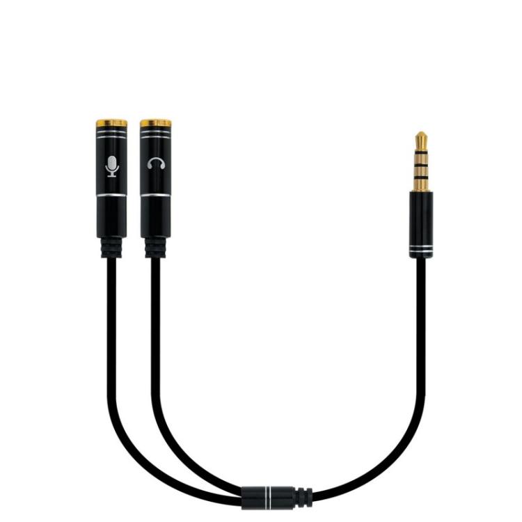 Ewent - EC1641 cable de audio 0,3 m 3,5mm 2 x 3,5mm Negro
