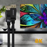 AISENS - Cable Displayport Certificado V1.4 8k@60hz, DP/M-DP/M, Negro, 2.0m