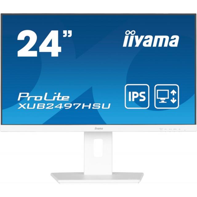iiyama - ProLite XUB2497HSU-W2 pantalla para PC 60,5 cm (23.8") 1920 x 1080 Pixeles Full HD LED Blanco