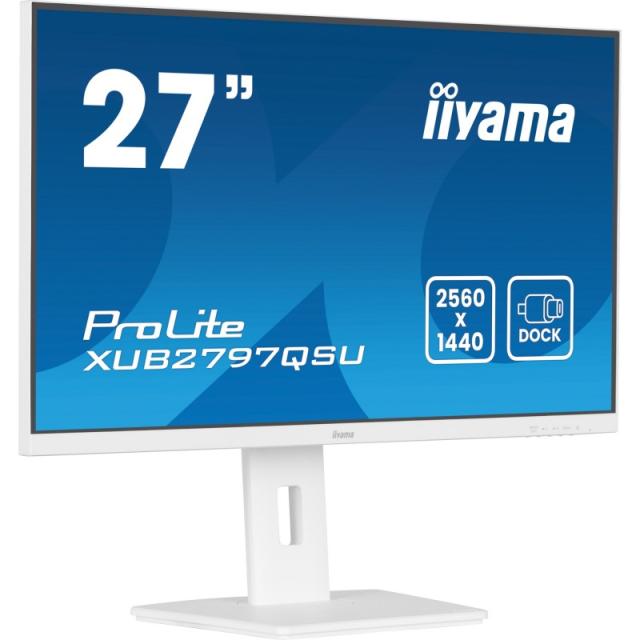 iiyama - ProLite XUB2797QSU-W2 pantalla para PC 68,6 cm (27") 2560 x 1440 Pixeles Quad HD LED Blanco