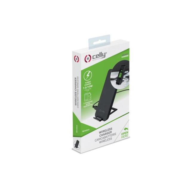 Celly - WLFASTSTANDBK cargador de dispositivo móvil Negro Interior