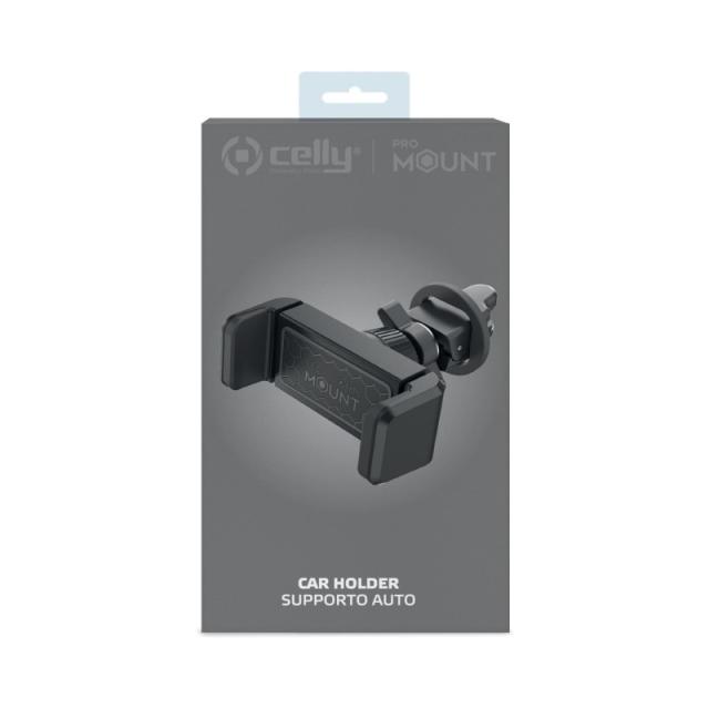 Celly - MOUNTVENT360BK soporte Soporte activo para teléfono móvil Teléfono móvil/smartphone Negro