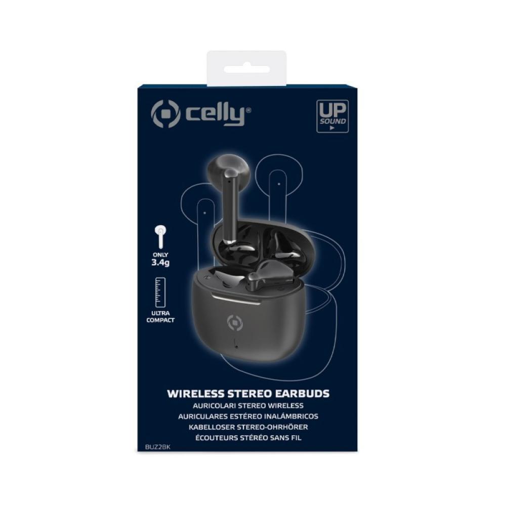 Celly - BUZ2 Auriculares True Wireless Stereo (TWS) Dentro de oído Llamadas/Música USB Tipo C Bluetooth Negro