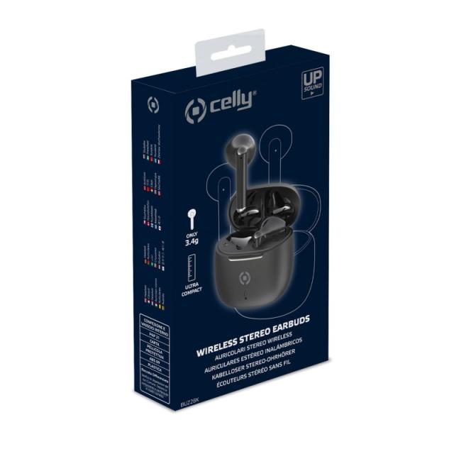 Celly - BUZ2 Auriculares True Wireless Stereo (TWS) Dentro de oído Llamadas/Música USB Tipo C Bluetooth Negro