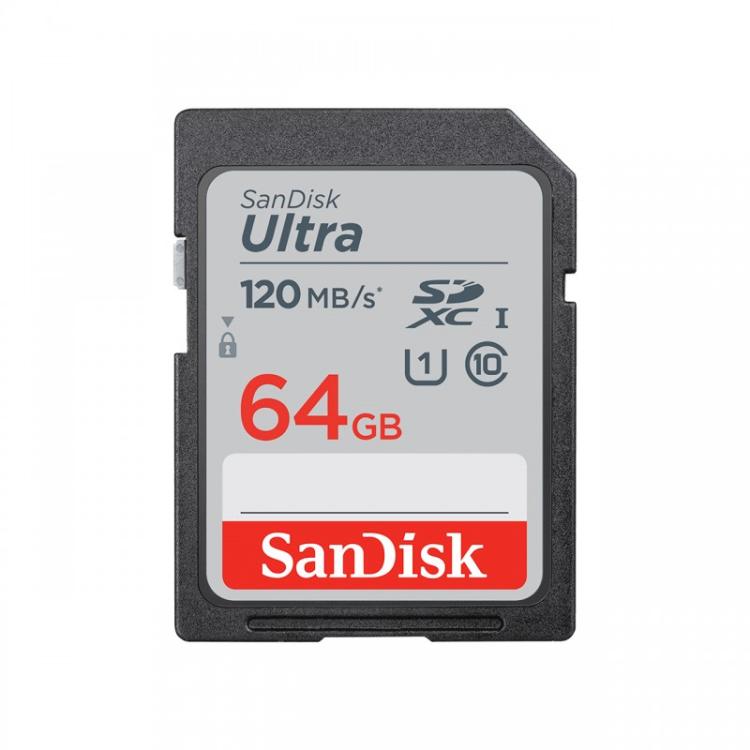 SanDisk - Ultra 64 GB SDXC UHS-I Clase 10 - SDSDUNR-064G-GN3IN