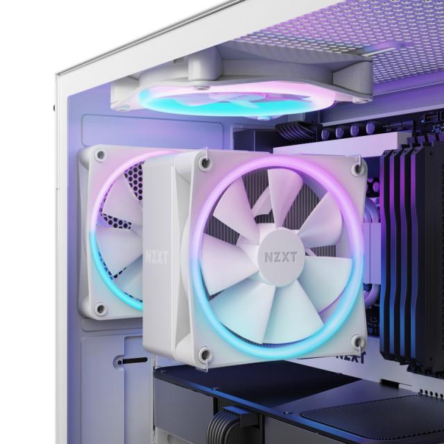 NZXT - T120 RGB Procesador Refrigerador de aire 12 cm Blanco 1 pieza(s)