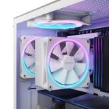 NZXT - T120 RGB Procesador Refrigerador de aire 12 cm Blanco 1 pieza(s)