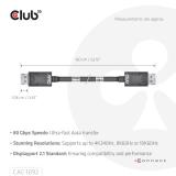CLUB3D - DisplayPort™ 2.1 Cable certificado VESA DP80 bidireccional 4K240Hz, 8K60Hz u 10K60Hz M/M 1.6m/5.25ft