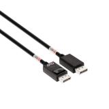 CLUB3D - DisplayPort™ 2.1 Cable certificado VESA DP80 bidireccional 4K240Hz, 8K60Hz u 10K60Hz M/M 1.6m/5.25ft