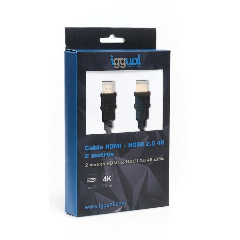 iggual - Cable HDMI - HDMI 2.0 4K@60Hz 2 metros