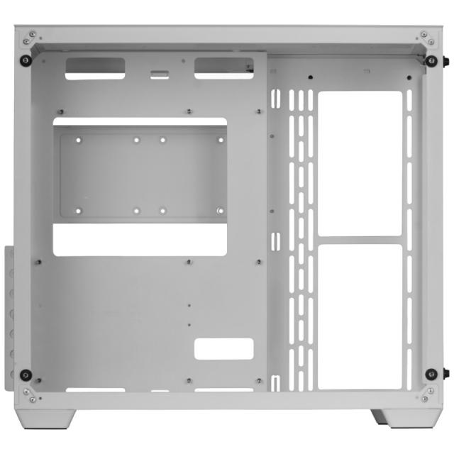 Mars Gaming - Torre Gaming Custom XXL E-ATX, Ventana Cristal Templado Lateral y Frontal, Estructura Modular Doble Cámara - MCV3W