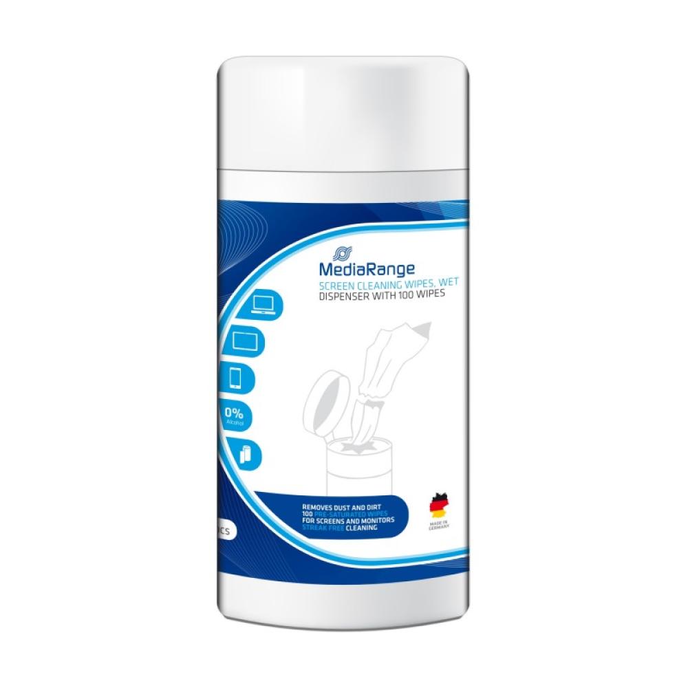 MediaRange - MR720 kit de limpieza para computadora Portátil Láminas para limpieza de equipos