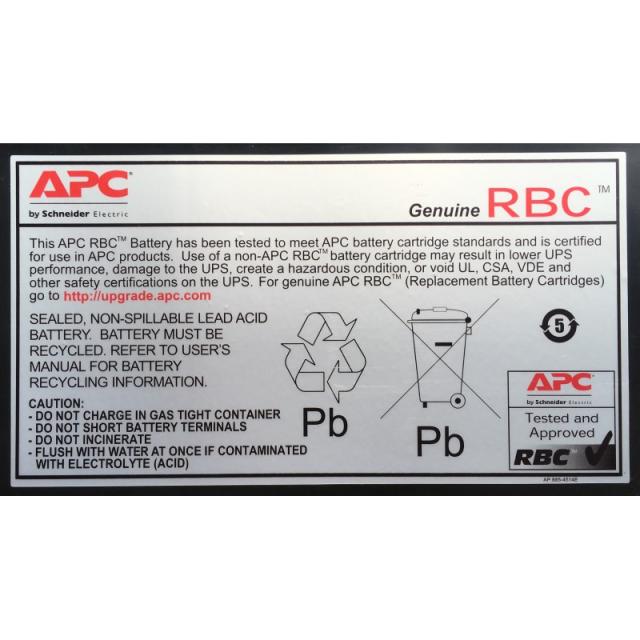APC - RBC31 batería para sistema ups Sealed Lead Acid (VRLA)