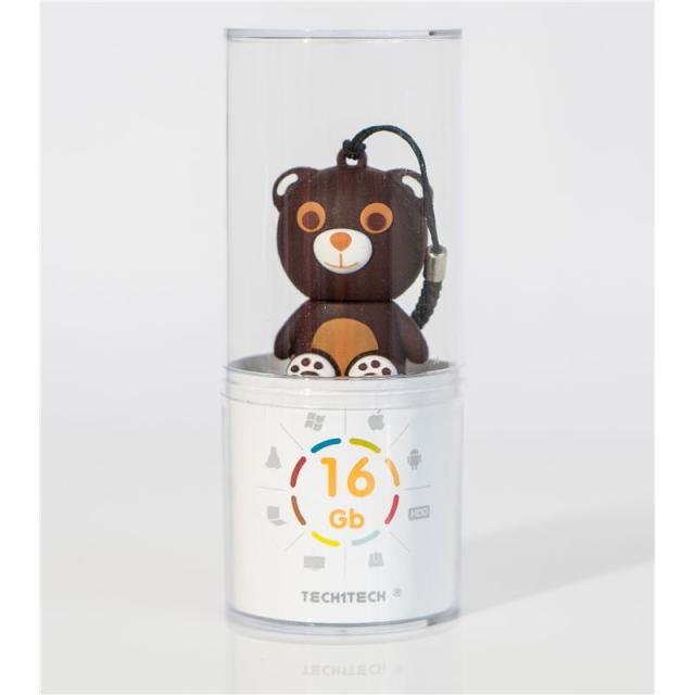 TECH ONE TECH - TEC5124-16 unidad flash USB 16 GB USB tipo A 2.0 Marrón