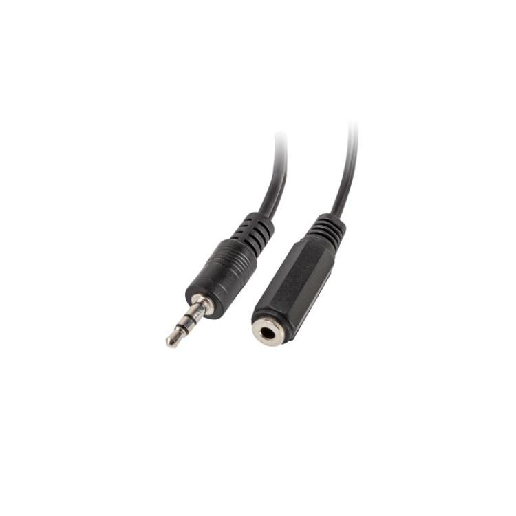 Lanberg - AD-0024-BK cable de audio 0,1 m 3,5mm 2 x 3,5mm Negro