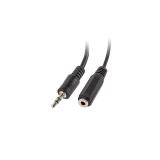 Lanberg - AD-0024-BK cable de audio 0,1 m 3,5mm 2 x 3,5mm Negro