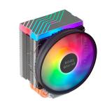 Mars Gaming - Disipador CPU Dual ARGB, 4 Heatpipes HCT, TDP 160 W, Ventilador Ultra-silencioso PWM 11 cm, MCPU44