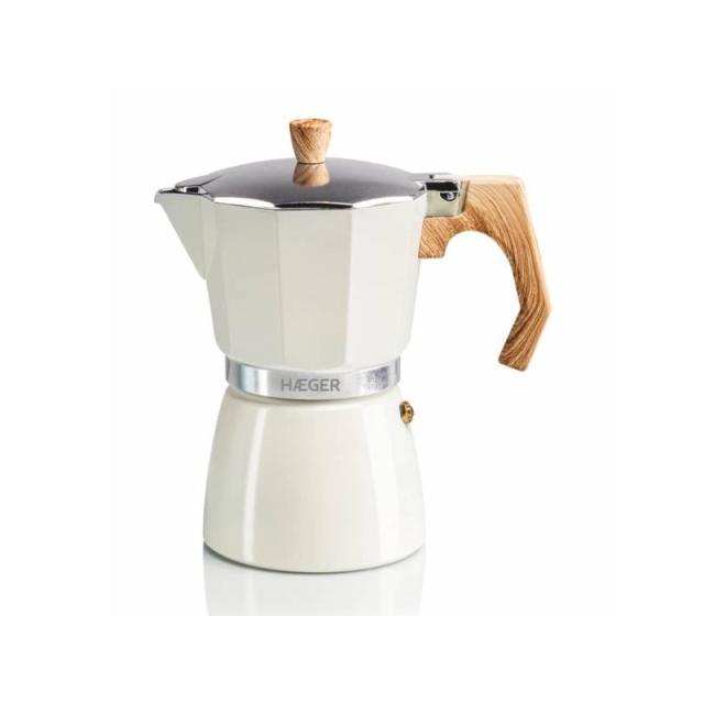 Haeger - MOKA Pot 6 Cafetera italiana Beige
